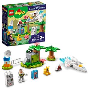 lego duplo disney and pixar buzz lightyear’s planetary mission 10962, space toys for toddlers, boys & girls 2 plus years old with spaceship & robot figure
