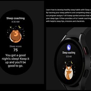 Samsung Galaxy Watch 4 40mm Smartwatch with ECG Monitor Tracker for Health Fitness Running Sleep Cycles GPS Fall Detection LTE US Version, Black (Renewed)