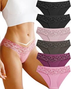 which is seamless underwear for women sexy no show bikini panties lace ladies high cut hipster invisible cheeky 6 pack s-xl