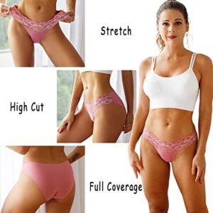 Which is Seamless Underwear for Women Sexy No Show Bikini Panties Lace Ladies High Cut Hipster Invisible Cheeky 6 Pack S-XL