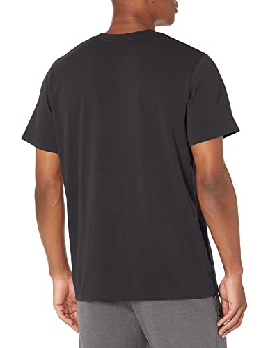 Under Armour Men's Standard Heavyweight Short Sleeve T-Shirt, (001) Black / / White, Large