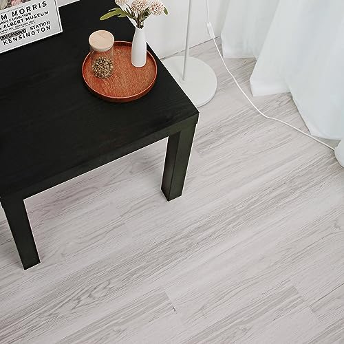 NUFLR Peel and Stick Floor Tile Waterproof, Floor Tile Easy to Paste, Vinyl Flooring Plank Tile for RV, Bedroom Living Room Kitchen and More（6Inx35Inx10pcs）