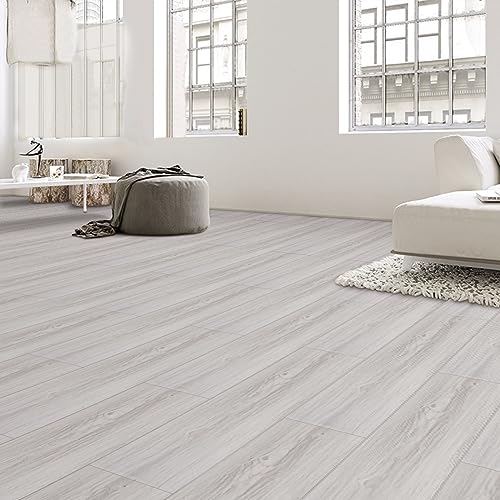 NUFLR Peel and Stick Floor Tile Waterproof, Floor Tile Easy to Paste, Vinyl Flooring Plank Tile for RV, Bedroom Living Room Kitchen and More（6Inx35Inx10pcs）