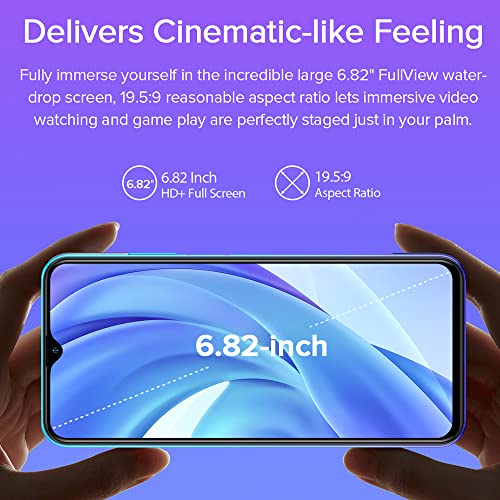 Ulefone Note 12P 7700mAh Battery Cell Phone New, Android 11 Octa-core 4GB + 64GB Android Smartphone, 6.82" HD+ Big Screen, 13MP Triple Rear Camera + 8MP Front Camera, Dual SIM 4G Unlocked Phone