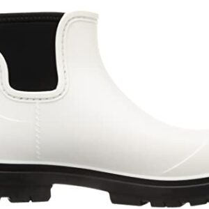 UGG Women's Droplet Rain Boot, White, 8