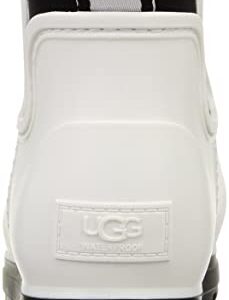 UGG Women's Droplet Rain Boot, White, 8