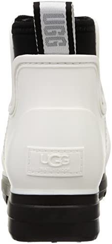 UGG Women's Droplet Rain Boot, White, 8