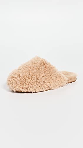 UGG Women's Maxi Curly Slide Slipper, Sand, 7