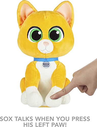 Mattel Lightyear Toys Sox Plush Cat Toy with Sound, 9-Inch Mission Pal Robot Soft Doll Inspired by Character (Amazon Exclusive)