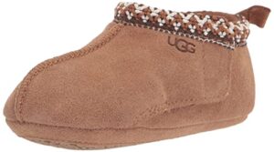 ugg baby tasman beanie slipper, chestnut, us 2-3 unisex infant