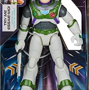 Disney and Pixar Lightyear 12-in Action Figure with Motion, Lights & Sound, Buzz Lightyear with Slashing Laser Blade