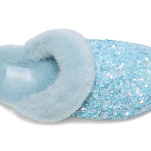 UGG Women's Scuffette II Chunky Sequin Slipper, SEA Breeze, 6