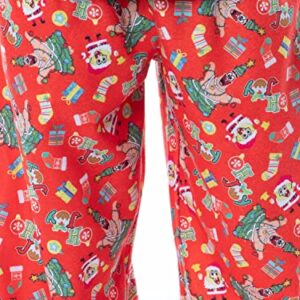 Nickelodeon Boys' SpongeBob SquarePants A Krabby Christmas Pajama Set (8) Red