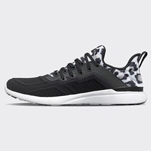 Athletic Propulsion Labs APL Women's Techloom Tracer, White/Black/Leopard, 8