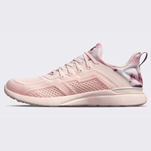 Athletic Propulsion Labs APL Women's Techloom Tracer, Creme/Burgundy/Tie Dye, 8.5