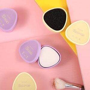 Docolor Makeup Brushes Cleaner Set, Solid Soap Cleanser with Color Removal Sponge, Brush Cleaning Mat for Makeup Brushes Cleaner Easy to Clean Blenders Brushes Shampoo Removes Shadow Color