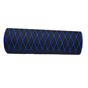 KT GuoMei 94.5"× 37.8" EVA Foam Boat Decking Sheet Faux Teak Decking Self-Adhesive Marine Yacht RV Swimming Pool Boat Flooring Motorboat Non-Skid (Dark Gray and Blue Stripes)