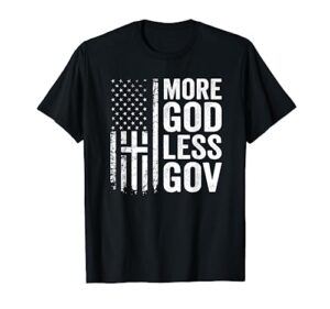 more god less gov - patriotic christian anti government flag t-shirt
