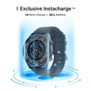 Smart Watch for Men Women Quick Text Reply 1.2" AMOLED Always-on Display for Android Phones and iOS Compatible iPhone Samsung Oxygen Heart Rate Monitor 3ATM Smartwatch