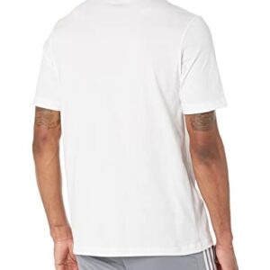 adidas Men's Essentials Camouflage Printed Tee, White, Large