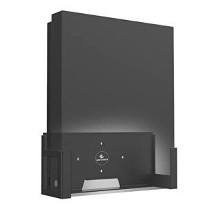 Monzlteck Wall Mount for Xbox One X (Not Fit for One Original)，All Metal Vertical Hanging On Wall with Power Botton Left/Right,Wall Shelf Bracket for X1X