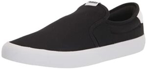 adidas unisex vulcraid3r slip on running shoe, core black/core black/white, 10 us men