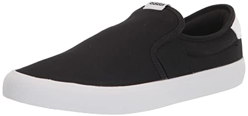 adidas Unisex Vulcraid3r Slip on Running Shoe, Core Black/Core Black/White, 10 US Men