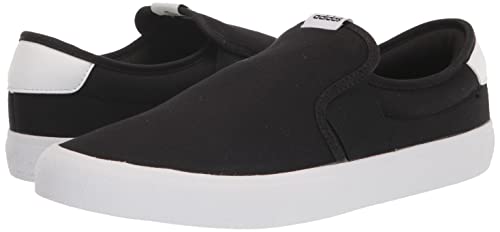 adidas Unisex Vulcraid3r Slip on Running Shoe, Core Black/Core Black/White, 10 US Men