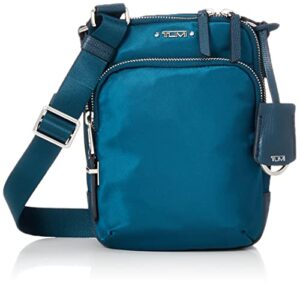 tumi - voyageur ruma crossbody bag - over shoulder satchel for women - dark turquoise