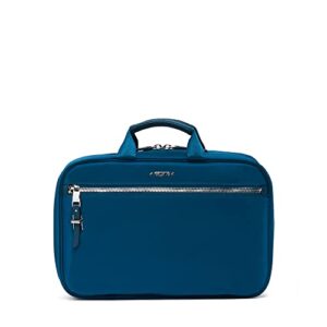 tumi - voyageur madina cosmetic bag - luggage accessories travel kit for women - dark turquoise