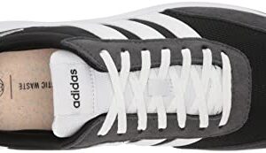 adidas Men's 70s Running Shoe, Black/White/Carbon, 10.5