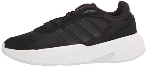 adidas Men's Ozelle Running Shoe, Black/Black/Grey, 11