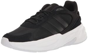 adidas men's ozelle running shoe, black/black/grey, 11