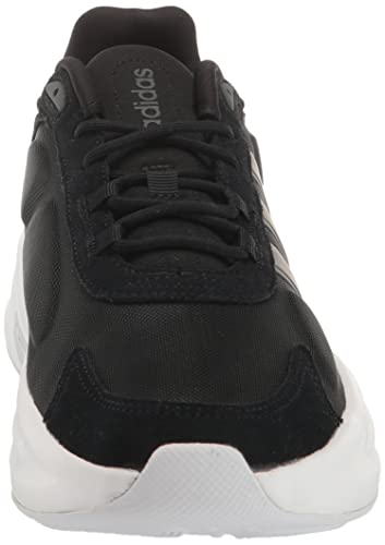 adidas Men's Ozelle Running Shoe, Black/Black/Grey, 11