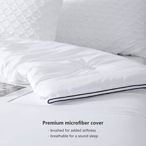 RUIKASI Fluffy Duvet Insert King - Soft Lightweight Summer Cooling Comforter King Size White, Down Alternative, 102x90, Hotel Collection Duvet with Corner Tabs, Machine Washable