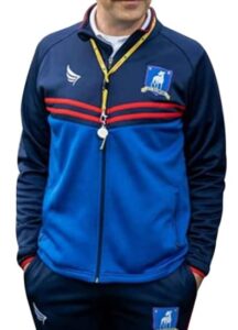 all jackets men ted lesso jason sudekis brendan hunt blue football coach track suit jacket (xl) (12)