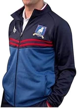 All Jackets Men Ted Lesso Jason Sudekis Brendan Hunt Blue Football Coach Track Suit Jacket (XL) (12)