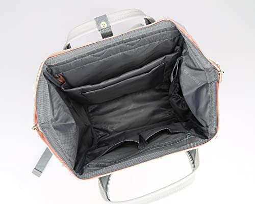 Himawari Laptop Backpack for Women&Men,Wide Open Large USB Charging Port 15.6 Inch Laptop Doctor College Work Bag(123#-Black)