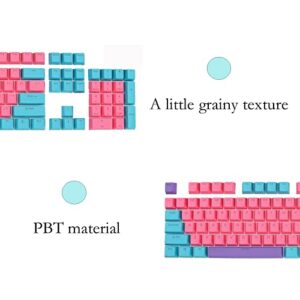 61 PBT Game keycap, 60% Backlight with Key Puller OEM Configuration American Layout, 87/104 Cherry MX Mechanical Keyboard (no Keyboard) (Ahris)