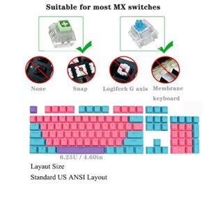 61 PBT Game keycap, 60% Backlight with Key Puller OEM Configuration American Layout, 87/104 Cherry MX Mechanical Keyboard (no Keyboard) (Ahris)