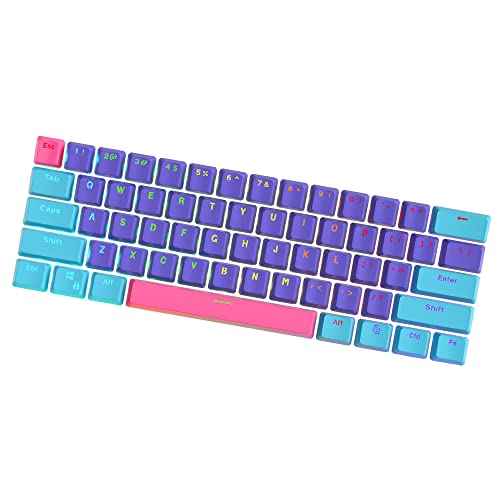 PBT keycap, 104 Key Customization, 60% Backlight with Key Puller OEM Configuration American Layout, Suitable for 61/87/104 Cherry MX Mechanical Keyboard (keycap only)