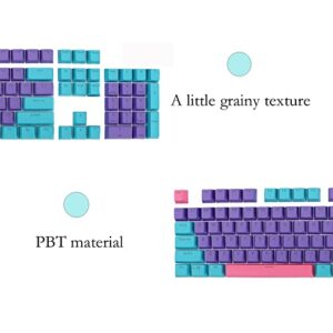 PBT keycap, 104 Key Customization, 60% Backlight with Key Puller OEM Configuration American Layout, Suitable for 61/87/104 Cherry MX Mechanical Keyboard (keycap only)