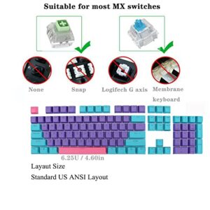 PBT keycap, 104 Key Customization, 60% Backlight with Key Puller OEM Configuration American Layout, Suitable for 61/87/104 Cherry MX Mechanical Keyboard (keycap only)