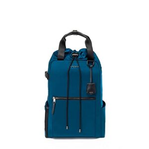 tumi - voyageur fern drawstring backpack - dark turquoise/black