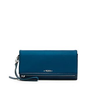 tumi - voyageur travel wallet - card holder for women - dark turquoise