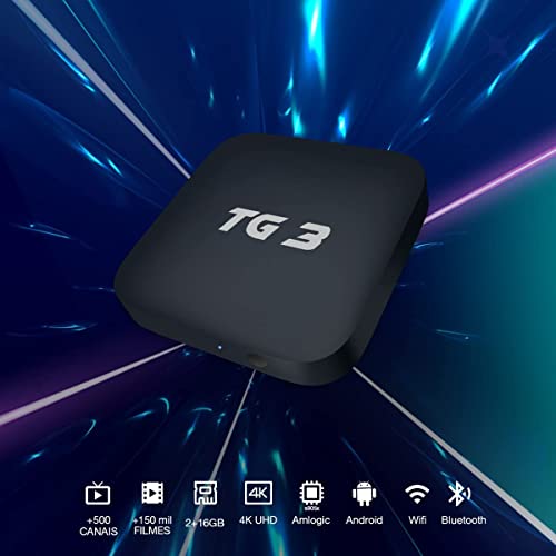 TG3 2023 Brazil IPTV Box Android OS 2GB RAM+16GB ROM Better Wi-Fi 4K