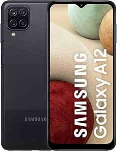 samsung galaxy a12 32gb a125u 6.5" display quad camera android smartphone - black (renewed) (at&t unlocked)