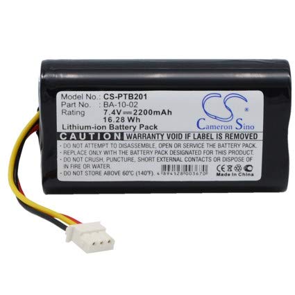 Replacement Battery for Citizen CMP-10 Mobile Thermal Printer fits BA-10-02 Li-ion 2200mAh