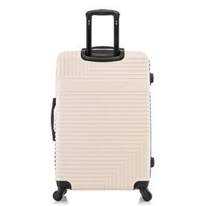 InUSA RESILIENCE Luggage with Spinner Wheels | Durable Lightweight Hardside Suitcase, Spacious Travel Bag with Handle and Trolley | 28-Inch Large Checked Luggage | Sand