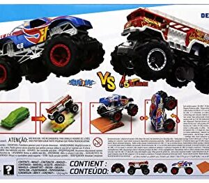 Hot Wheels RC Monster Trucks 2-Pack, 1 Race Ace & 1 HW 5-Alarm in 1:24 Scale, Full-Function Remote-Control Toy Trucks